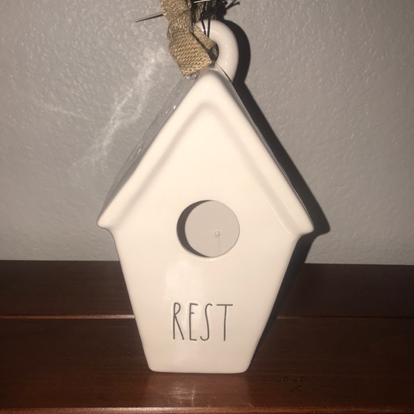 NWT Rae Dunn white rest Bird House!